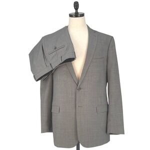 Jos A Bank Traveler Collection Mens 44L Gray Wool Slim Fit Suit Pants 36 x 31